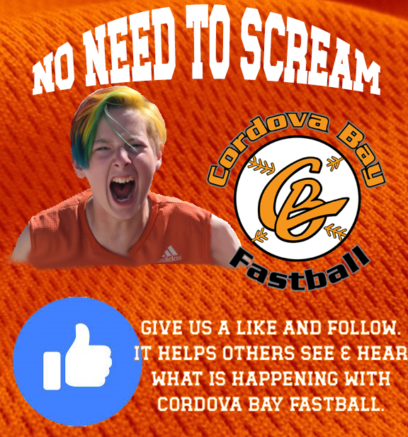 LIKE AND FOLLOW CORDOVA BAY FASTBALL
